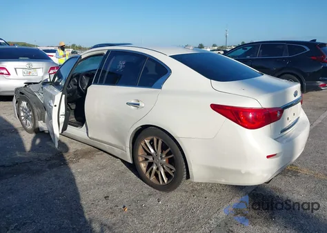 2014 Infiniti Q50 z USA, uszkodzony, nr VIN JN1BV7AP5EM682195